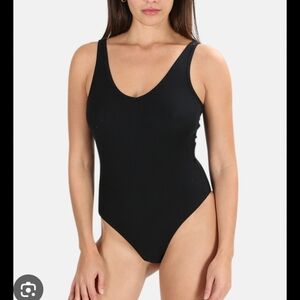 ATM Modal Rib Deep V Tank Bodysuit